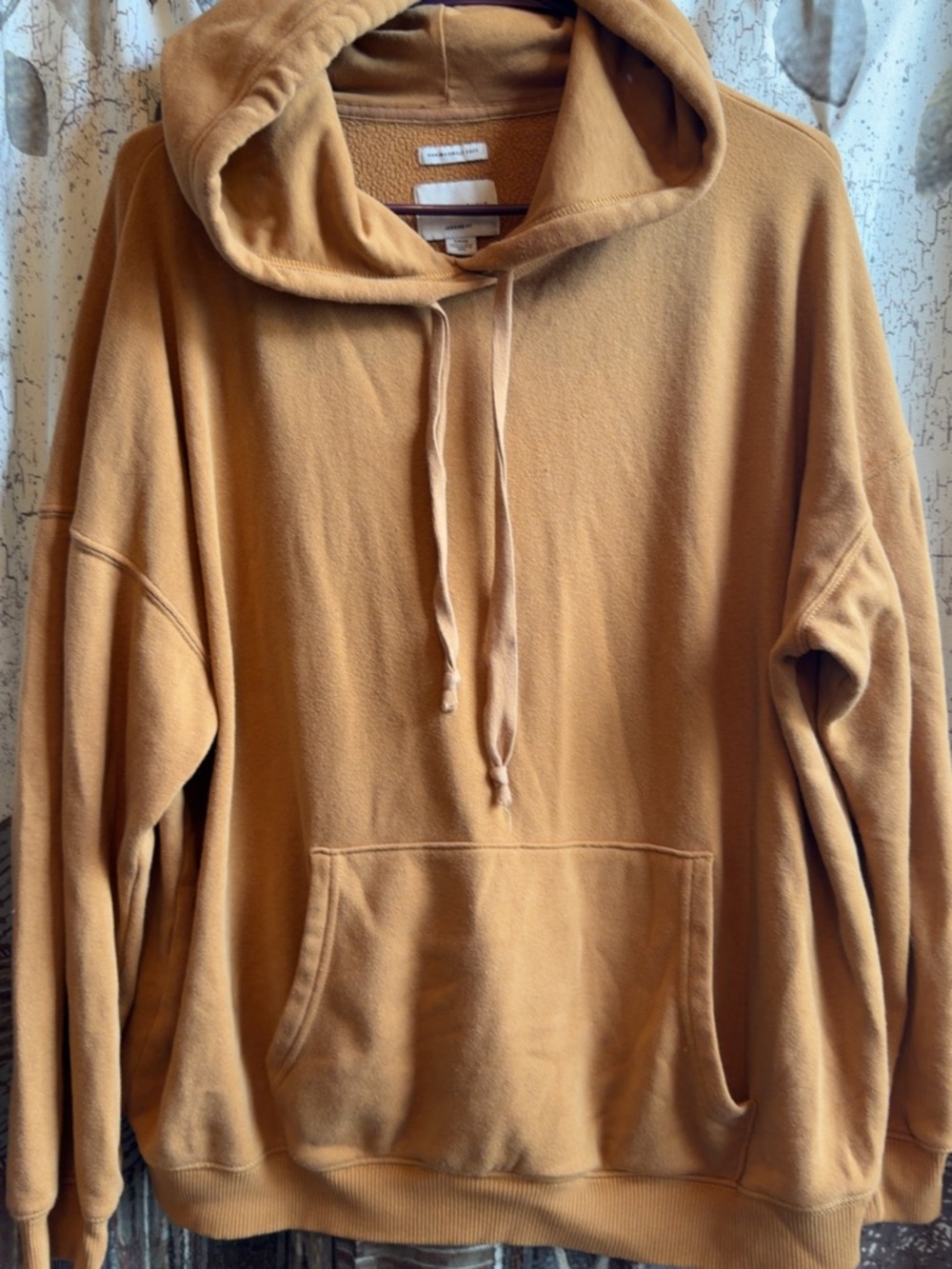 American Eagle Outfitters Women's Hooded Pullover Sweatshirt in Camel Brown